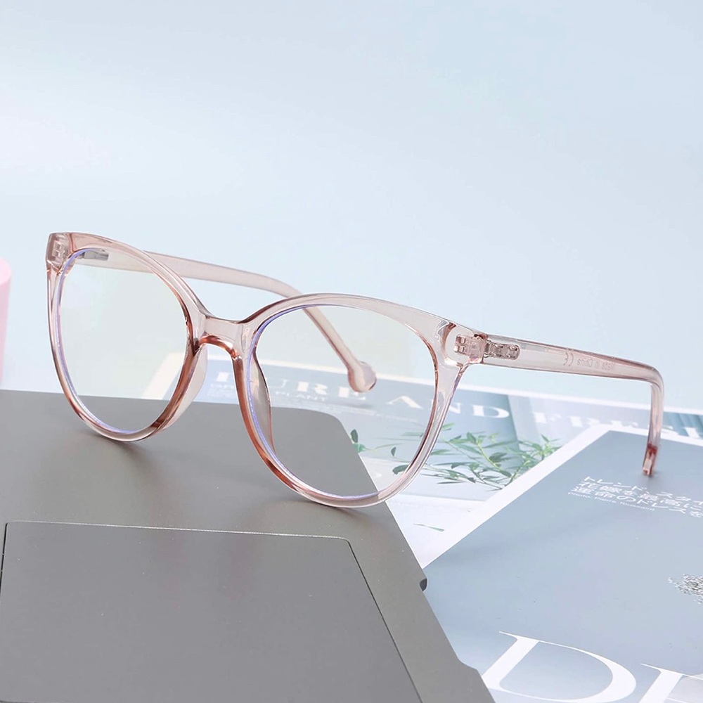 Blue Light Blocking Oversized Cat Eye Glasses